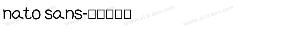 nato sans字体转换